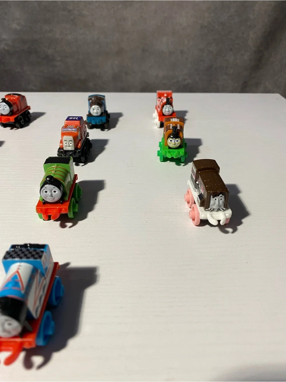 Thomas & Friends Minis Train Lot of 10 - Flame Thomas, Orca Gator & More